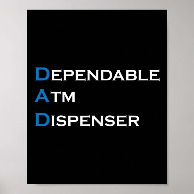 Poster Pai Dependente Atm Padre Money Giver Fa (Frente)