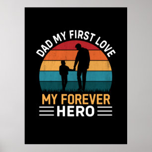 Poster Pai dia de os pais Meu Primeiro Amor