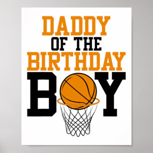 Poster Pai Do Aniversário Da Família Sketll Boy
