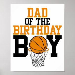 Poster Pai Do Aniversário Da Família Sketll Boy