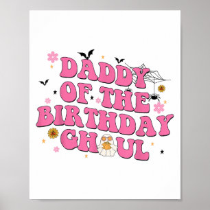 Poster Pai Do Aniversário Ghoul Ghost Halloween Costum