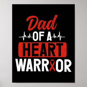 Poster Pai do Guerreiro Cardíaco Defeito Cardíaco Congêni