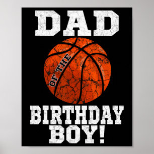 Poster Pai do Menino de Aniversário Fã de Esqueleto Vinta
