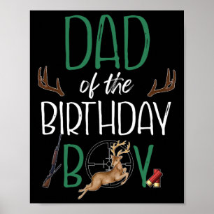 Poster Pai do Menino do Aniversário Grande Um Aniversário