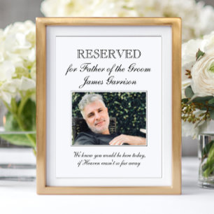 Poster Pai do Noivo Foto Memorial Casamento