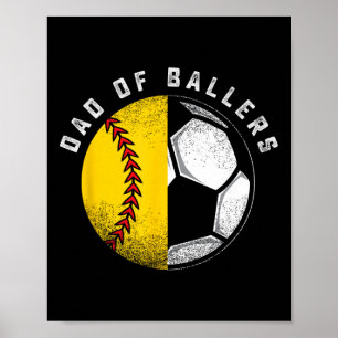 Poster Pai dos Llers Pai Filho Jogador de Futebol Softll