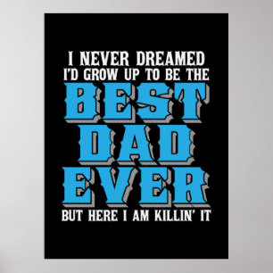 Poster Pai Dotado Orgulha O Melhor Pai De Sempre