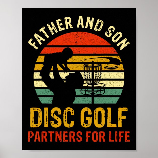 Poster Pai e Filho Antigos Parceiros de Golfe de Disco pa (Frente)