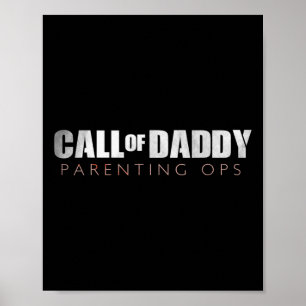 Poster Pai Engraçado Chamada De Ops De Parentalidade Pai