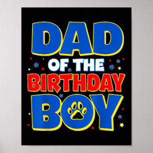 Poster Pai Engraçado Da Festa de aniversário Familiar Do