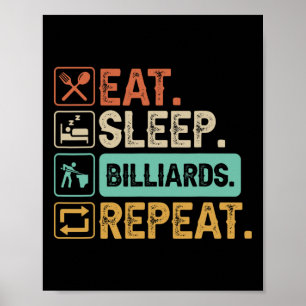 Poster Pai Engraçado do Billiard Game 9-ball Cue Stick Lo