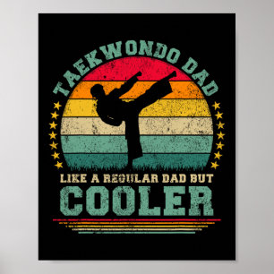 Poster Pai Engraçado Do Taekwondo Como Um Pai Normal