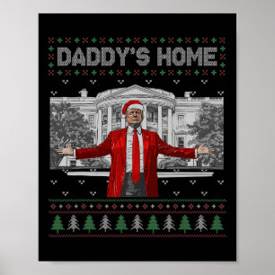 Poster Pai Engraçado Trump Horado de Natal Xm