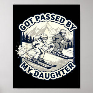 Poster Pai Esquiadista Foi Passado pela Filha Humor de In