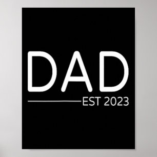 Poster Pai Est First Dia de os pais Promovido Ao Pai
