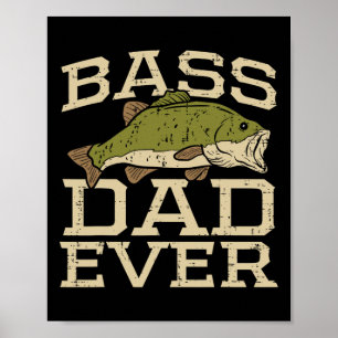 Poster Pai Ever Pesca Peixes Dia de os pais Pai Gi