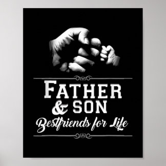 Poster Pai Filho Amigos Fist Bump Pai Pai