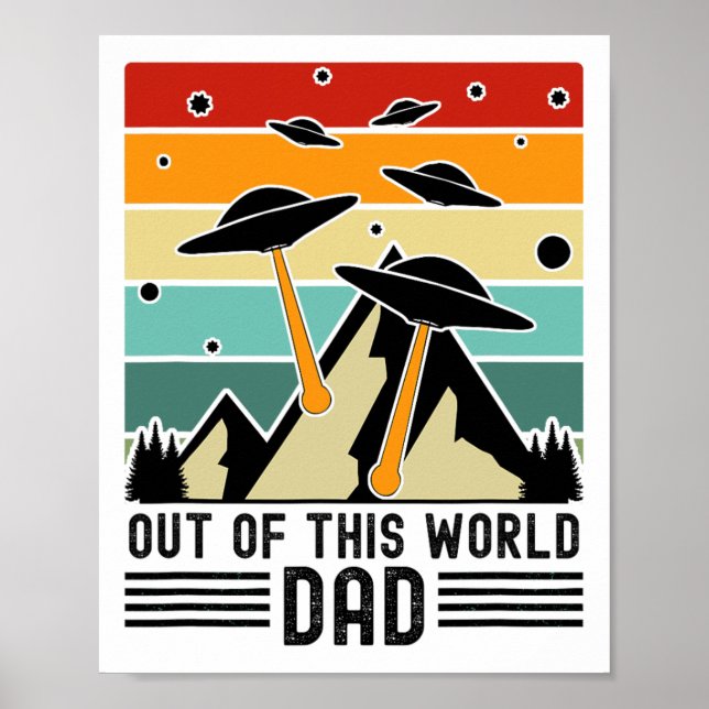 Poster Pai Fora deste Mundo, Dia dos Pais Alien (Frente)