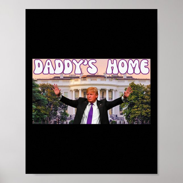 Poster Pai Funny Trump 2024 Stand With Trump Gif (Frente)