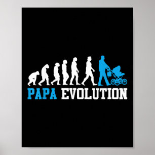 Poster Pai Futuro Papa Evolução Engraçada Paternidade