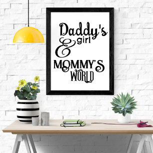 Poster Pai Garota e Mamãe do Mundo