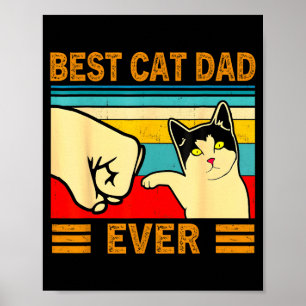 Poster Pai Gato Ca Men Sempre Presente Engraçado para Ama