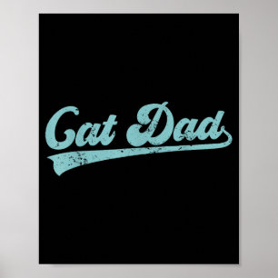 Poster Pai Gato Pai Engraçado Dia dos Pais Papai Engraçad