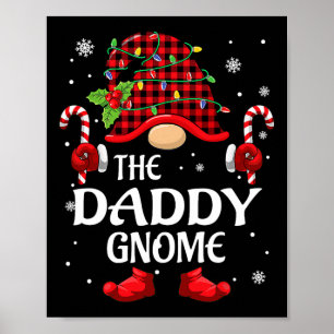 Poster Pai Gnomo Correspondente PJS De Natal Para Família