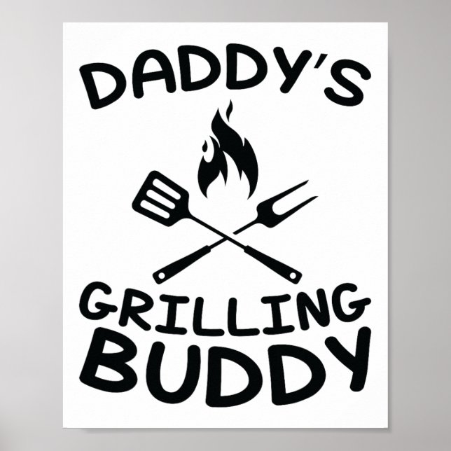 Poster Pai Griling Buddy - Churrasco infantil (Frente)