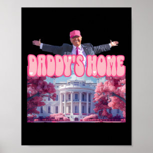 Poster Pai Home Trump Pink Trump Won 2024 Take Americ