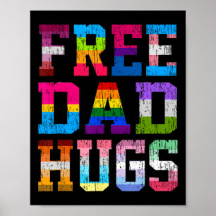 Poster Pai Hugs Para O Dia de os pais Lgbt Do Mês De Orgu