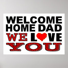 Poster Pai inicial de boas-vindas Nós te amamos