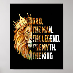 Poster Pai Leão O Homem O Mito A Lenda Vô Pai