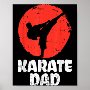Poster Pai Lutador de Karatê Arte Marcial Japonesa Pais