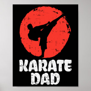 Poster Pai Lutador de Karatê Arte Marcial Japonesa Pais D