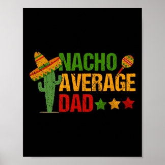 Poster Pai Médio Retrô Nacho Para Cinco De Maio 