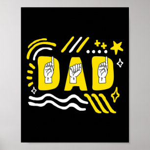 Poster Pai Mês de Consciência Oferta do Dia de os pais As