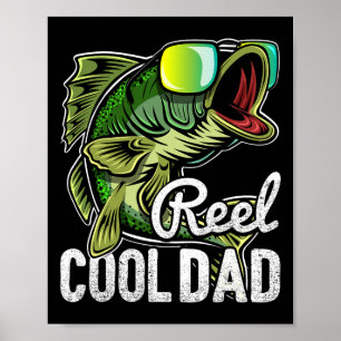 Poster Pai Muito Legal Óculos de Sol de Pesca Dia dos Pai