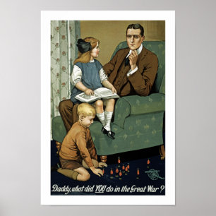 Poster Pai o que VOCÊ fez na grande guerra?
