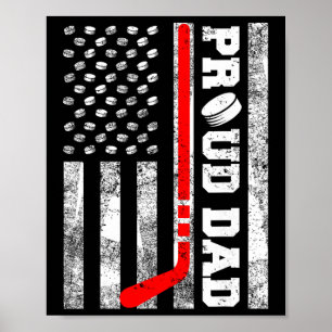 Poster Pai Orgulhoso Bandeira Americana Distorcida Funny