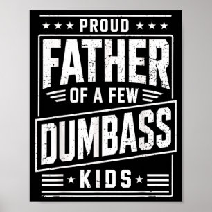 Poster Pai Orgulhoso de Alguns Filhos Dia dos Pais Engraç