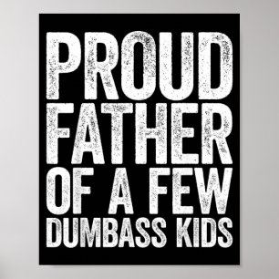 Poster Pai Orgulhoso De Alguns Filhos Loucos Camiseta Eng