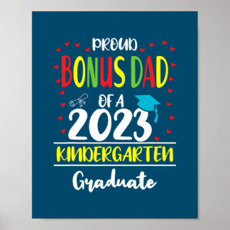 Poster Pai Orgulhoso de Bônus de uma Classe de Jardim de 