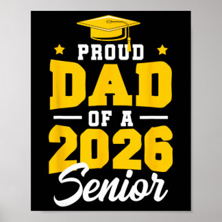 Poster Pai Orgulhoso De Um Aluno Da Turma De 2026 Mãe Sen