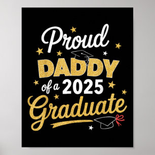 Poster Pai Orgulhoso De Um Graduado Em 2025 Pai Graduação
