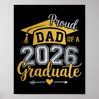 Poster Pai Orgulhoso De Um Graduado Em 2026 Para Cl De Gr