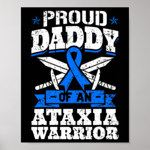 Poster Pai Orgulhoso De Um Guerreiro Contra Ataxia Fita d