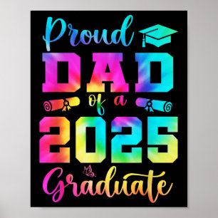 Poster Pai Orgulhoso De Uma Graduação De Pais De Camisa D