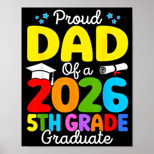 Poster Pai Orgulhoso e Divertido de um Aluno da Turma de
