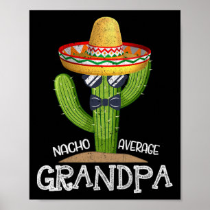 Poster Pai Papa Dia de os pais Nacho Média Vovô Cinco D